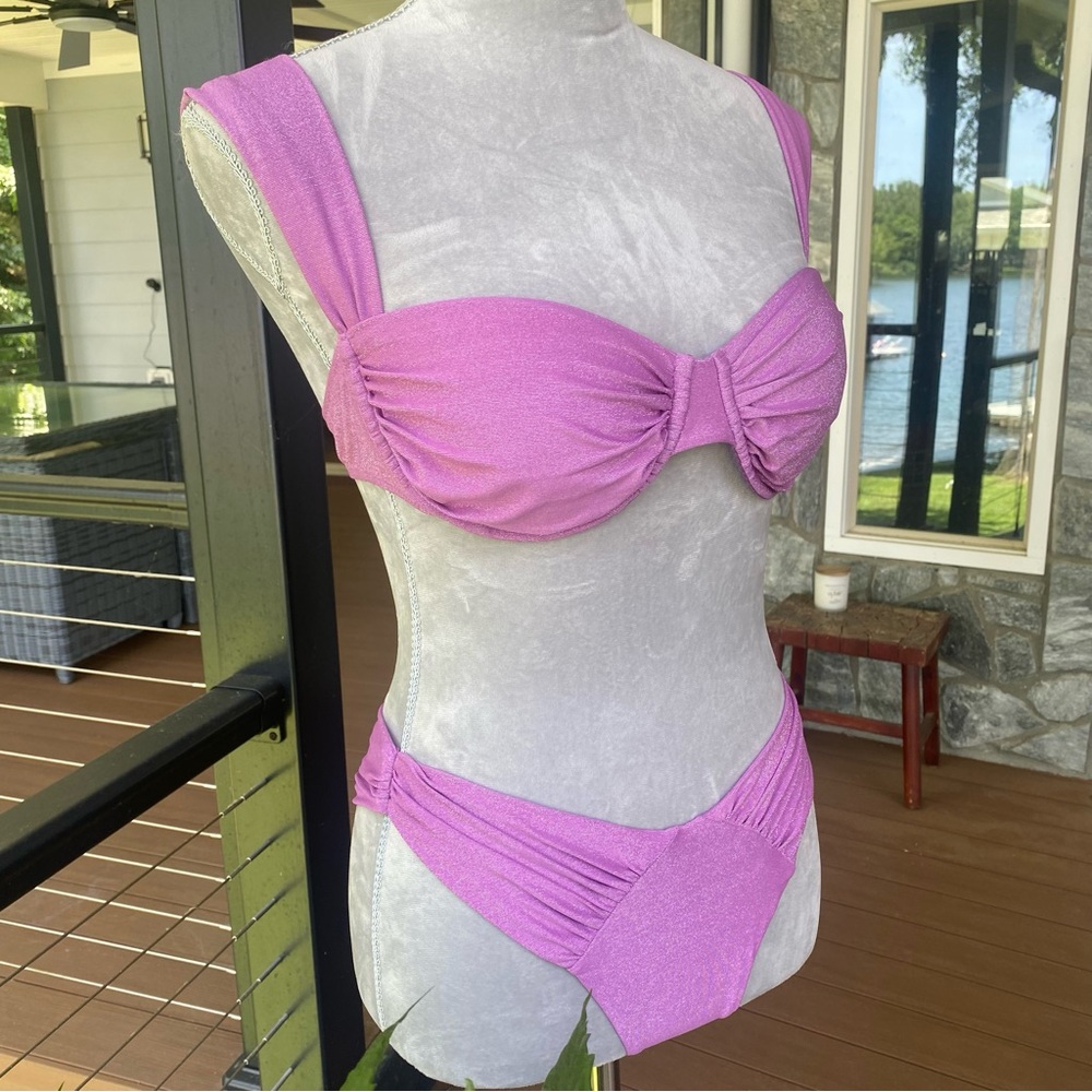 STUNNING Mauve / Lilac Women's Bikini by Luna B — Size M NWT !